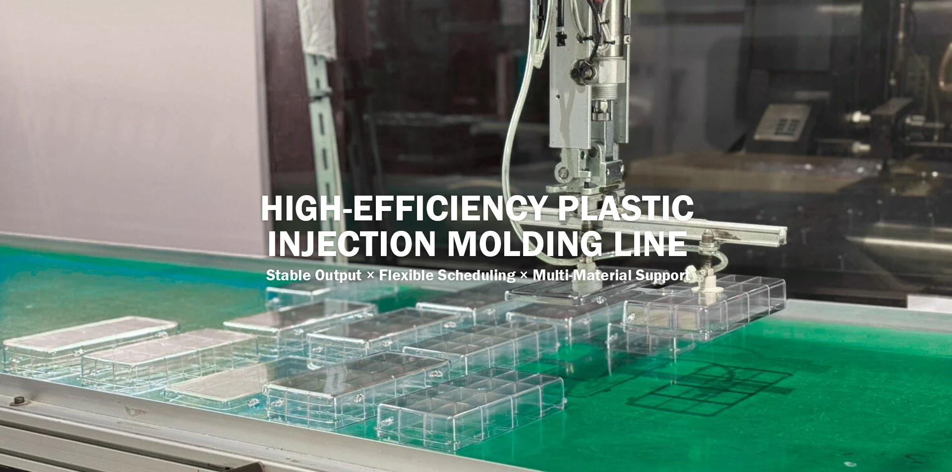 High-Efficiency Plastic Injection Molding Line