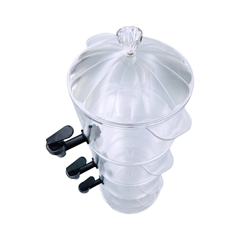 3 Tier Beverage Dispenser with Ice Slot