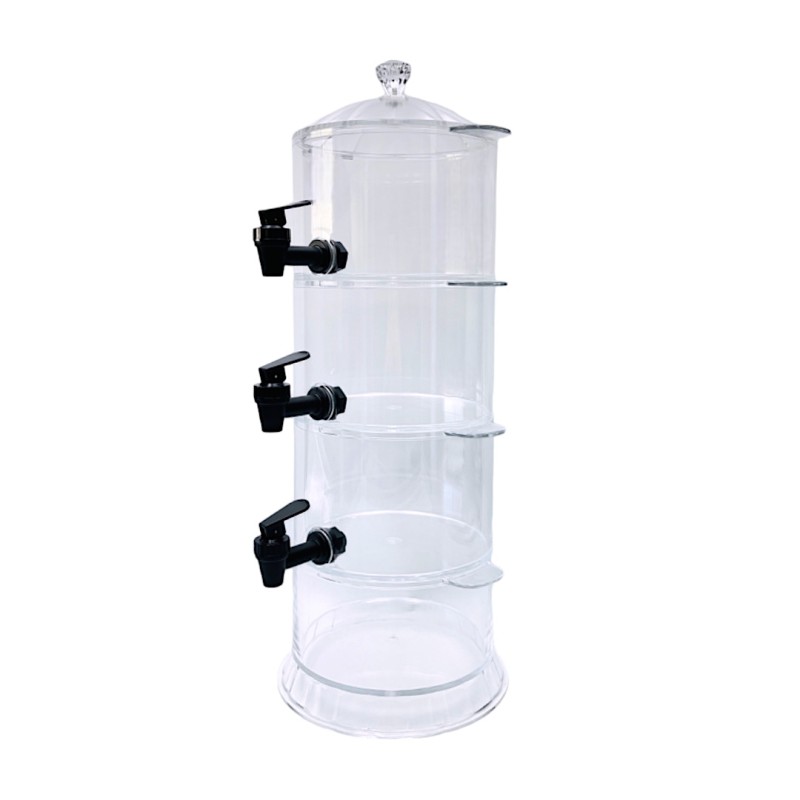 3 Tier Beverage Dispenser with Ice Slot