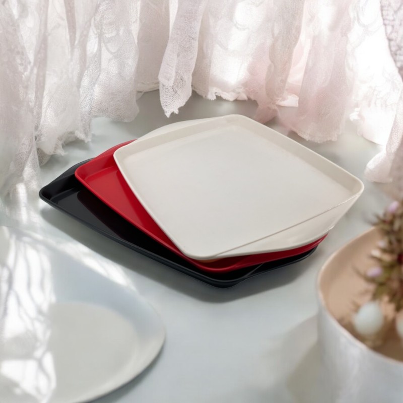 Rectangular Large Transparent Serving Tray