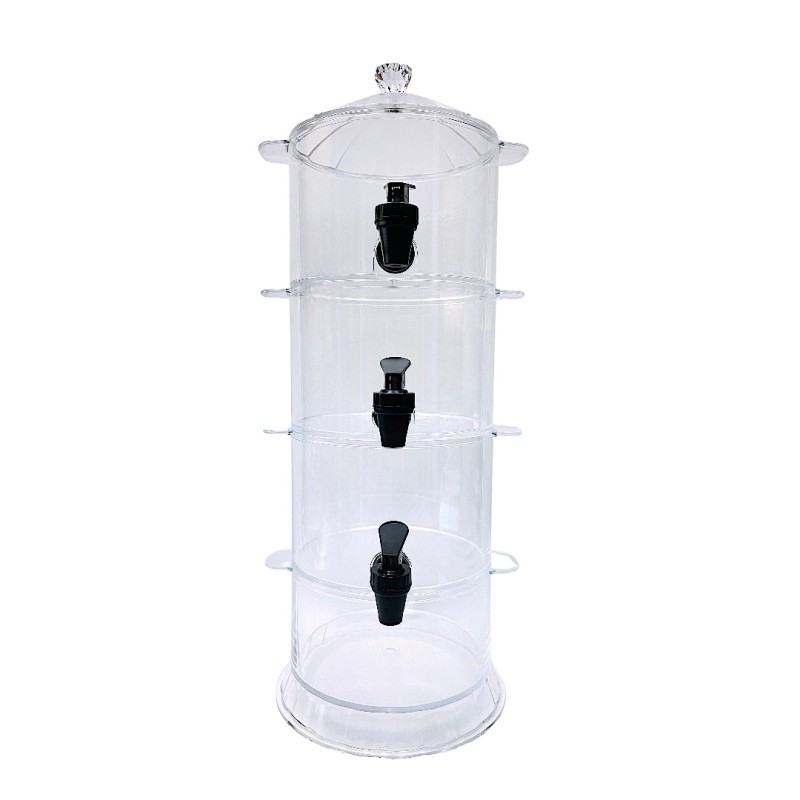 3 Tier Beverage Dispenser with Ice Slot