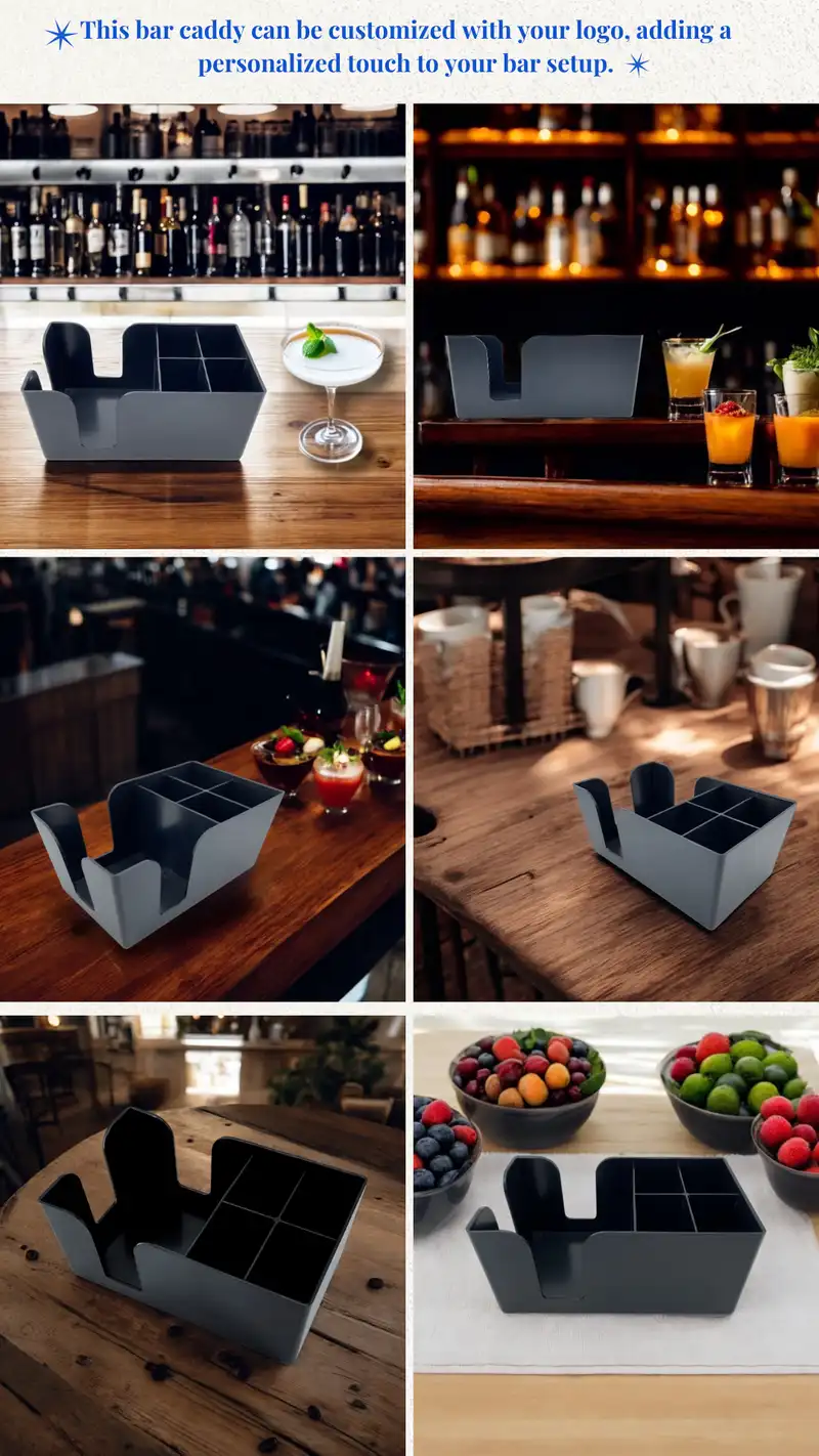 5-Compartment Bar Caddy