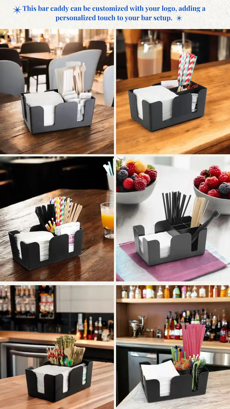 6-Compartment Bar Caddy