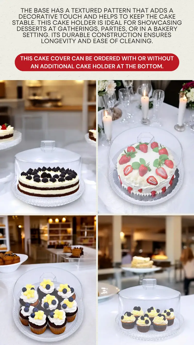 Hexagon Handle Cake Cover