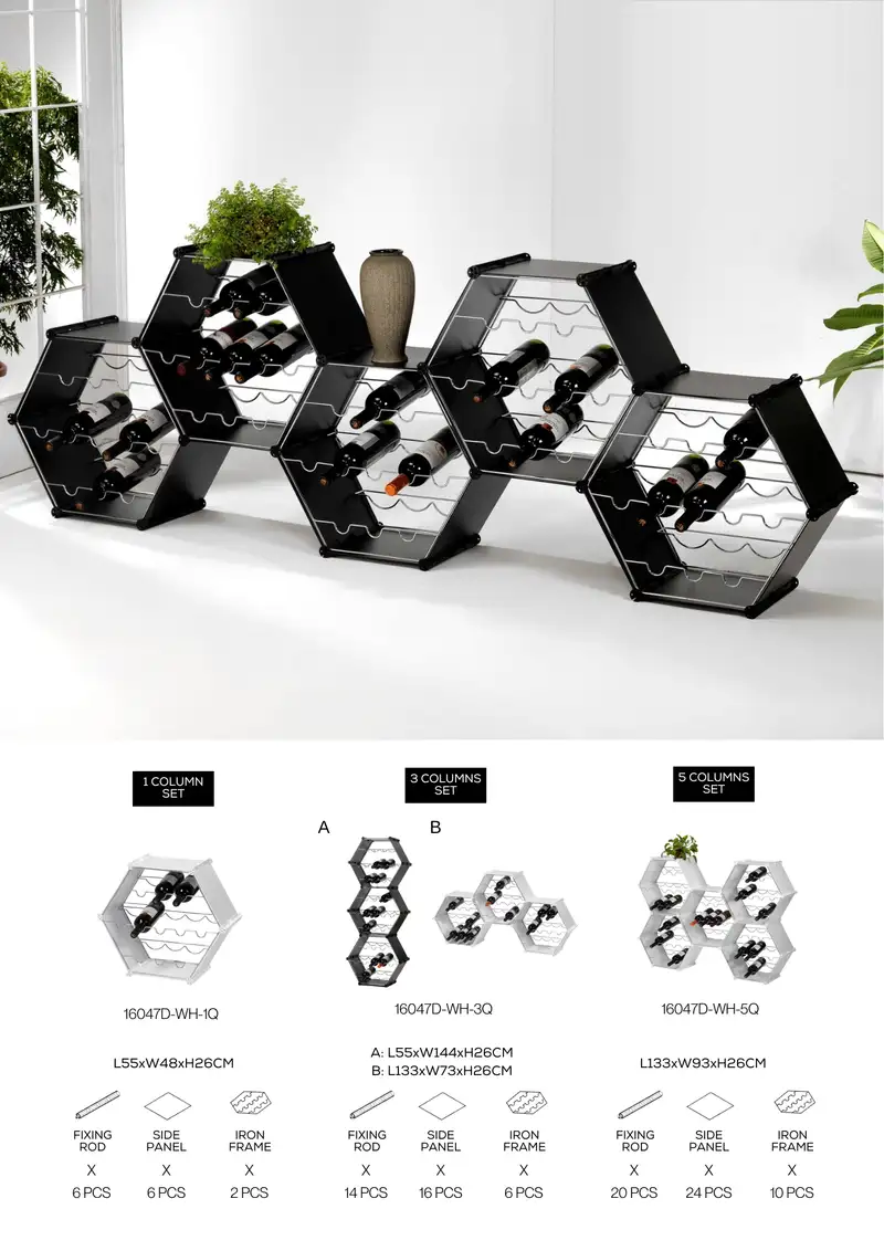 Hexagon Wine Rack