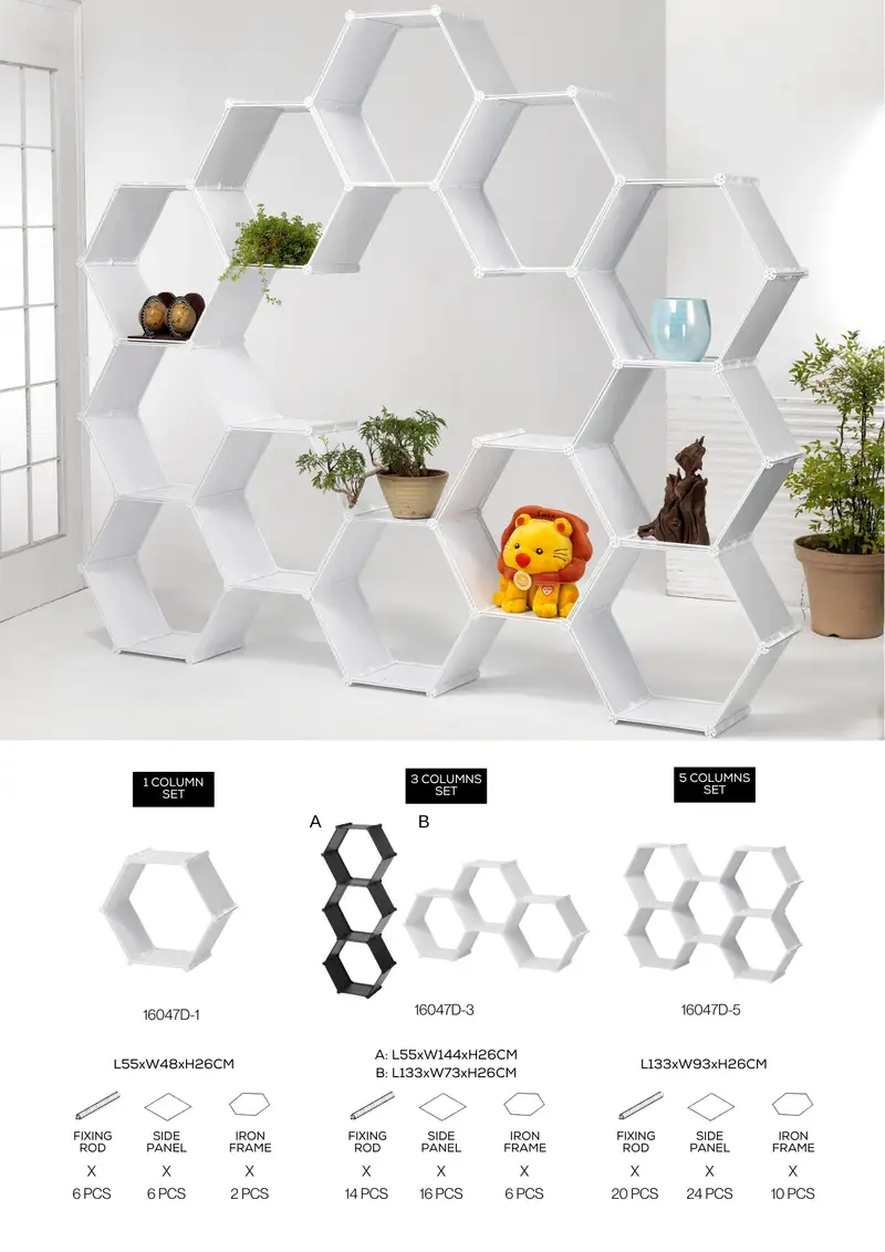 Hexagon Display rack