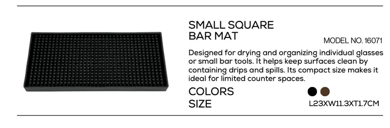 Small Square Bar Mat