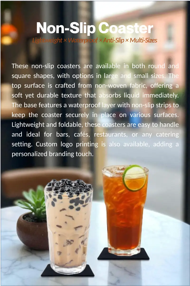 Non-Slip Non-Woven Coasters