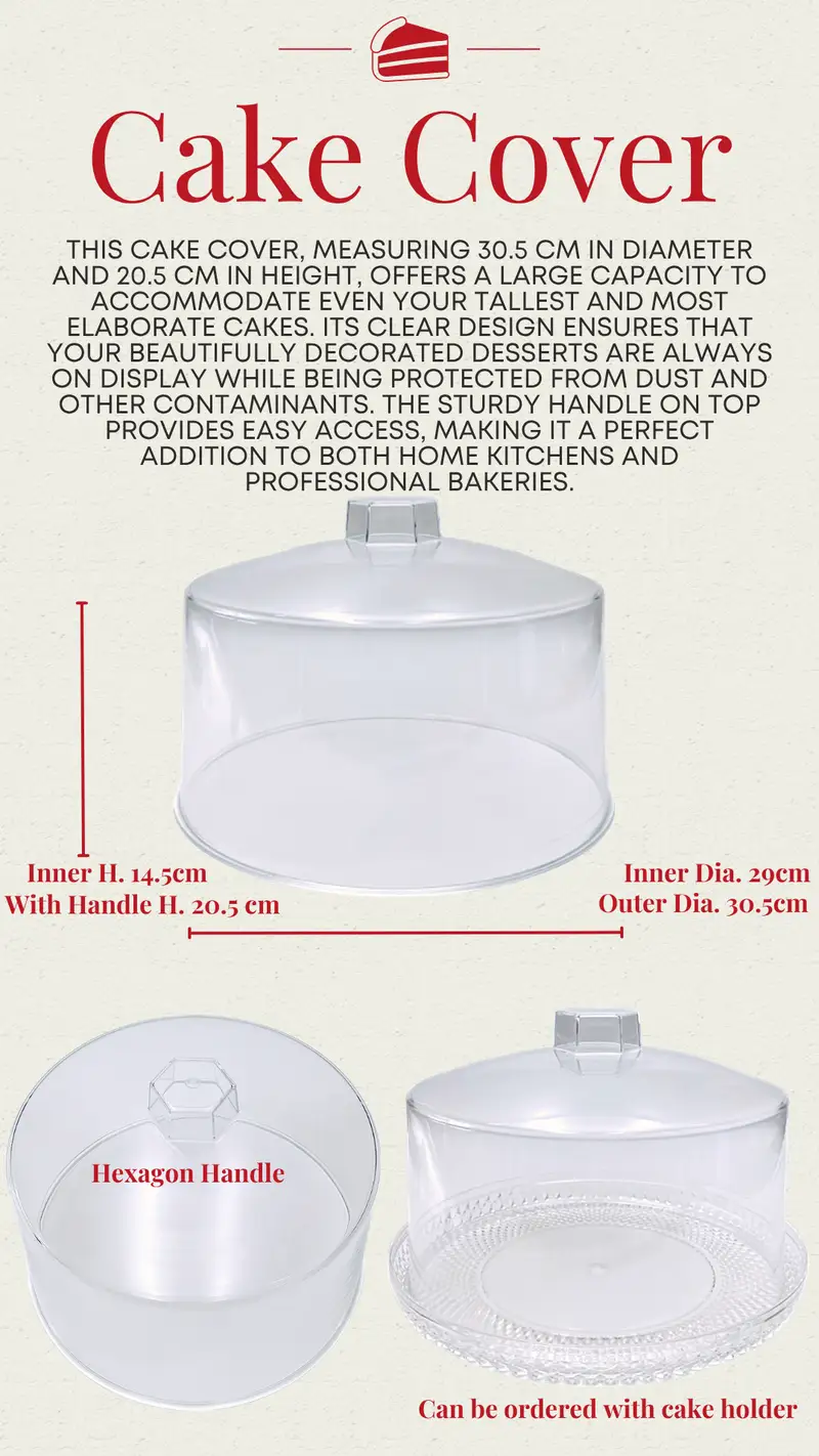 Hexagon Handle Cake Cover