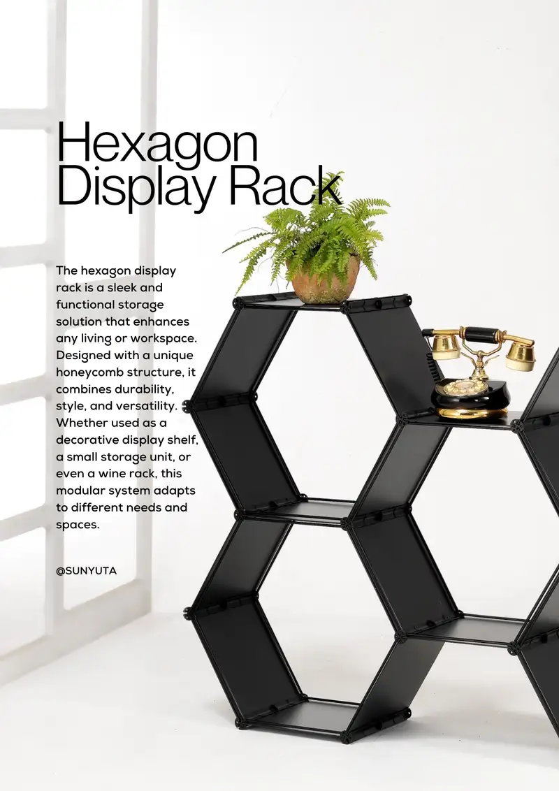 Hexagon Display rack